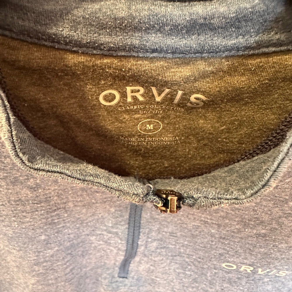 Orvis Men's Blue Sweater